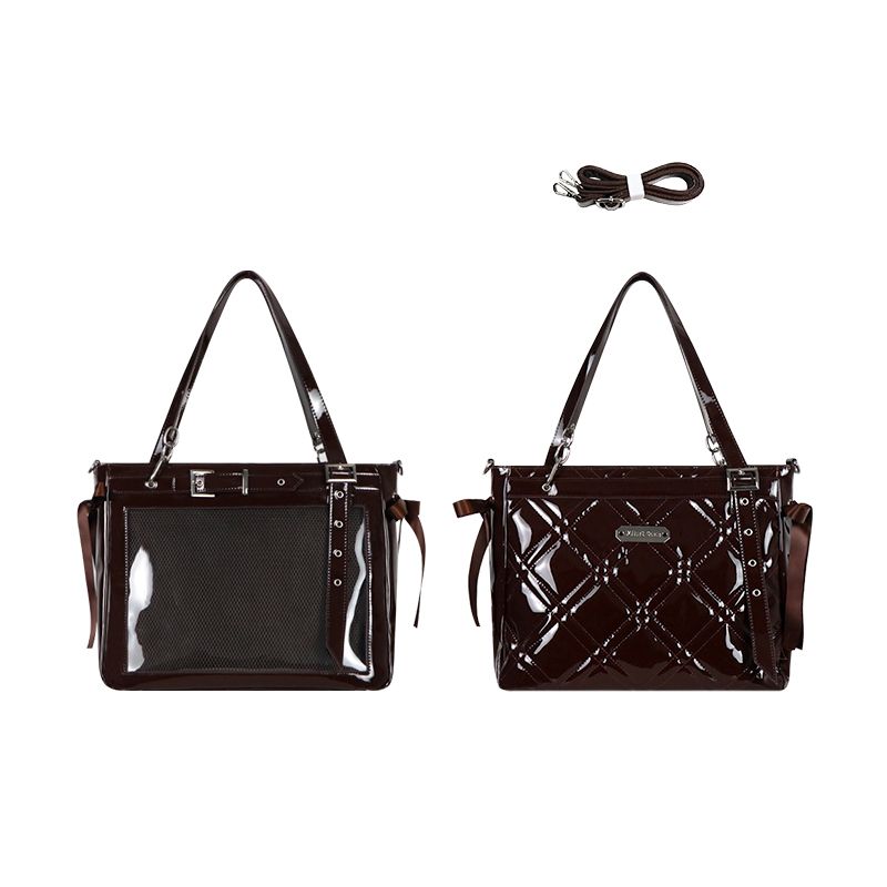 

[Memory Grid] Soda Mint Tea Original Cartoon Backpack One-Shoulder Subculture Gothic Y2g Daily Sexy Style Female Brown (In Stock)