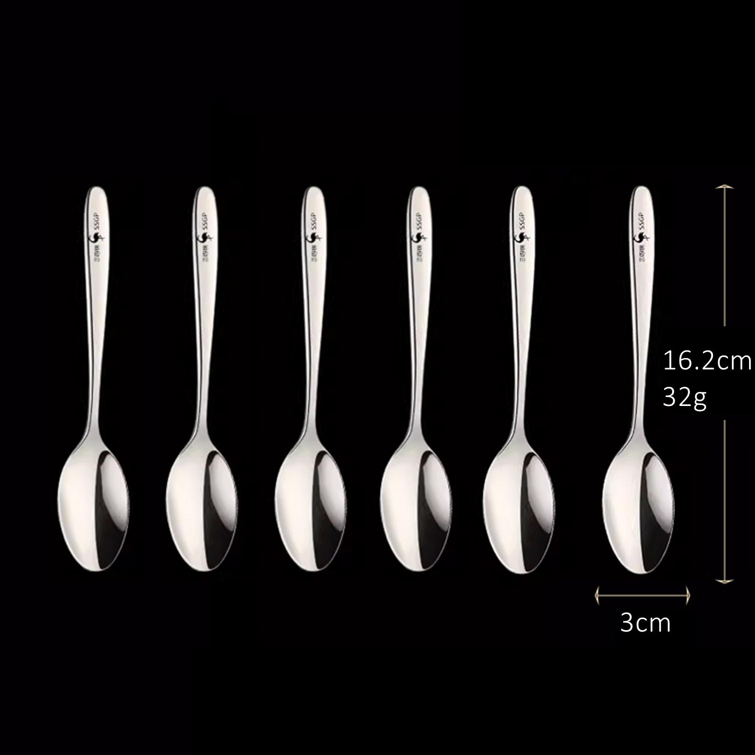 

GEDO Classical Banquet Spoons Ultra Thick 316 Stainless Steel Ladle LFGB Certification Sanitary Dinnerware Luxury Cutlery