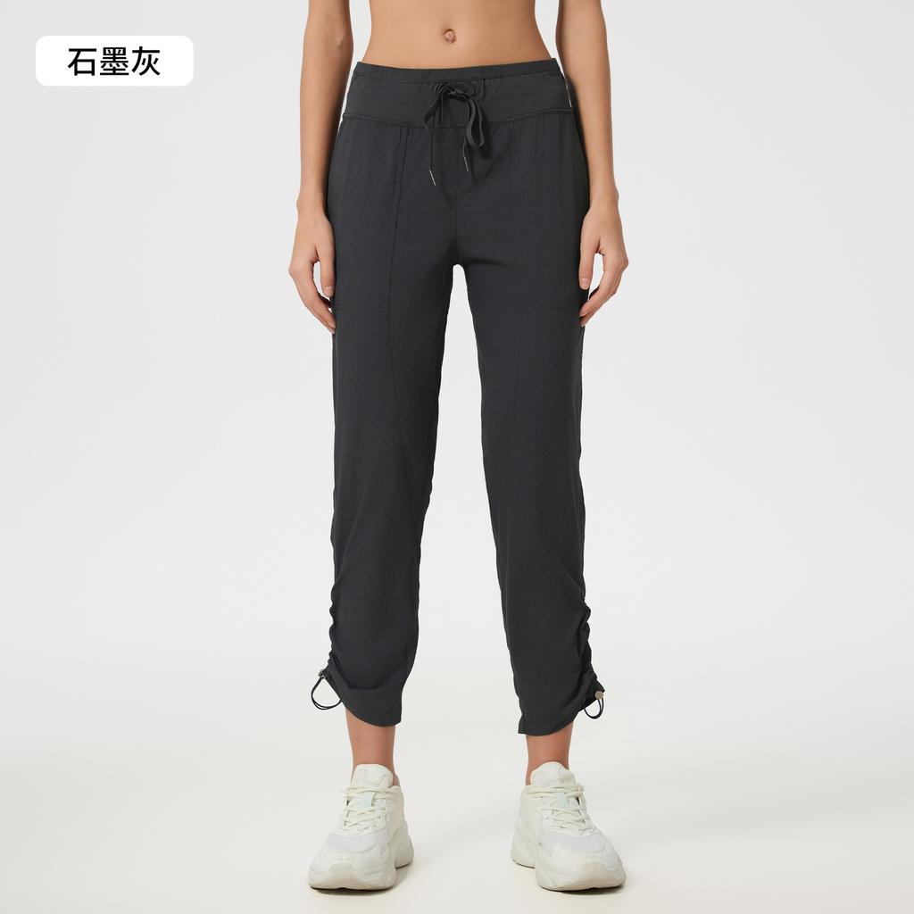 Spring and Summer Casual Sweatpants Women's Ice-feeling Quick-drying Breathable Running Fitness Pants Two Wear Leggings Straight Pants SS