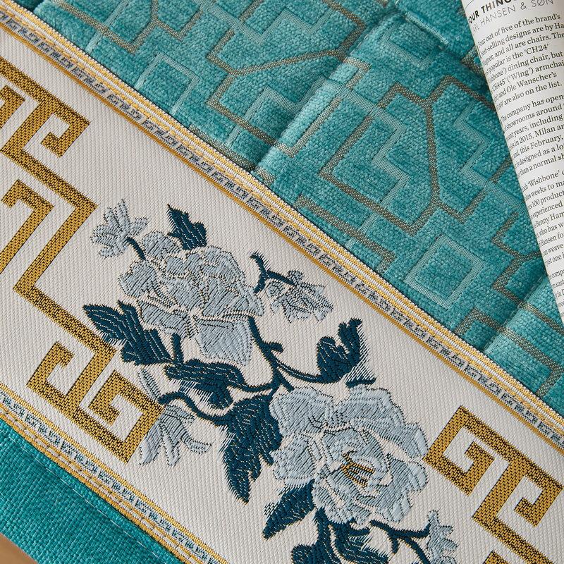 New Chinese Seat Cushion Chenier Solid Wood Mahogany Sofa Cushion Non-Slip Cover Towel Household Mattress Thickened For All Seasons