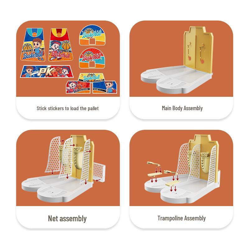 Double Basketball Tabletop Game: Interactive Parent-Child Educational Toy for Boys & Girls