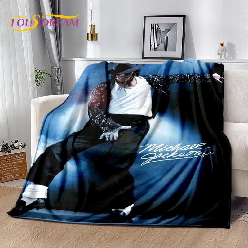 MJ Michael Jackson King of Pop 3D Soft Plush Blanket,Flannel Blanket Throw Blanket for Living Room Bedroom Bed Sofa Picnic Kids