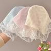 Fashion Harajuku Flower Lace Headscarf Women Pastoral Style Spring Summer Sweet Girls Triangle Scarf Hair Band Hair Accessories