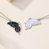 Exaggerated jewelry personalized e-commerce butterfly pendant fashionable versatile alloy couple stacked necklace woman