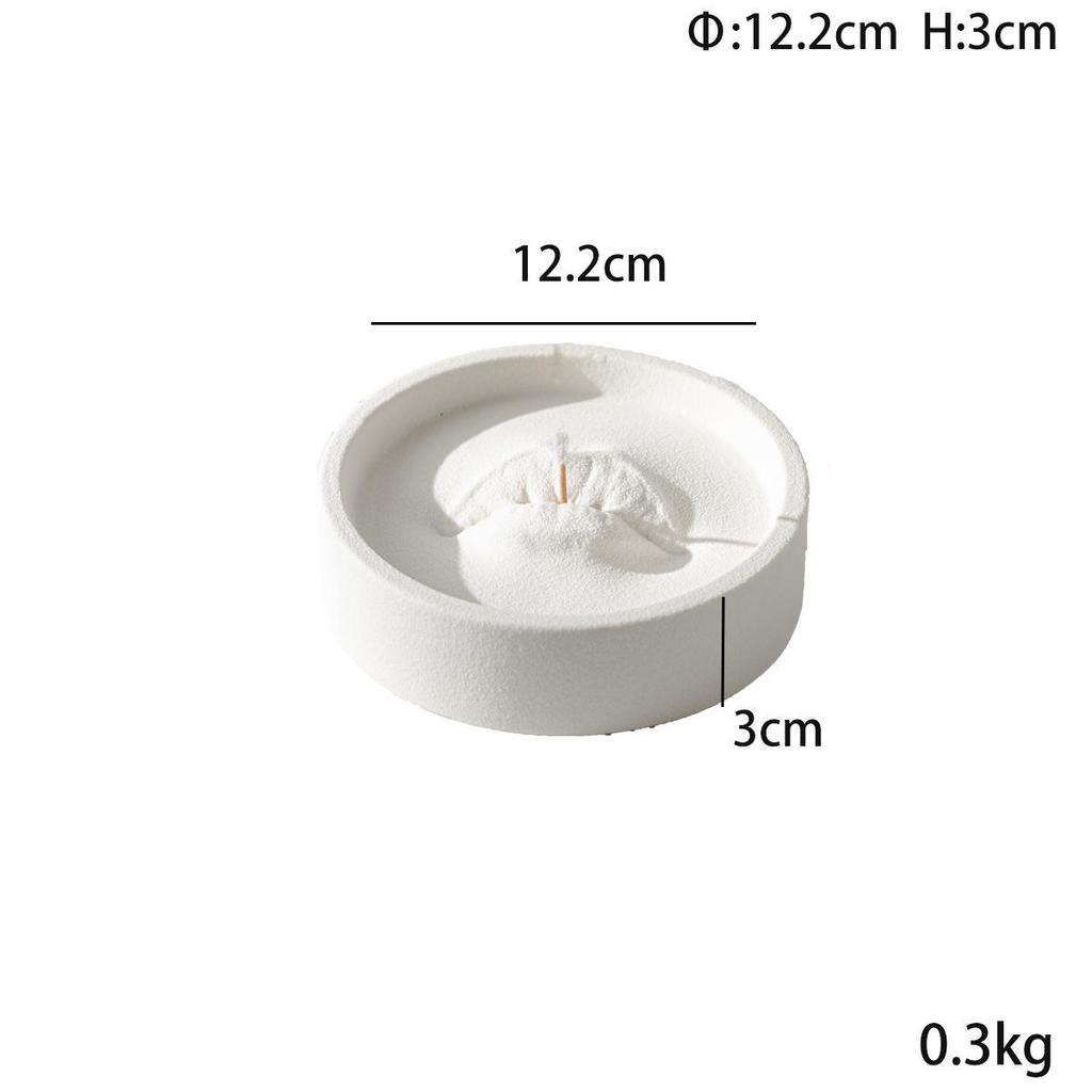 Ceramic Sandalwood Incense Plate for Home Fragrance and Decoration