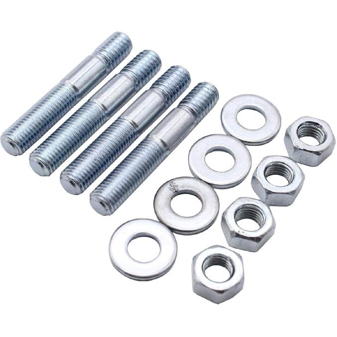 Carburetor Mounting Kit Carb Studs 5/16" x 3" Fits C-hevy F-ord Holley E-delbrock