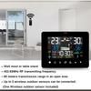 Color Touchscreens Weather Stations Indoor Outdoor Temperature Humidity Monitor Alarm Clock Moon Phase Tides Tracking