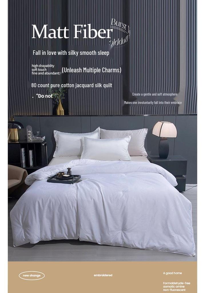 Mulberry Silk & Cotton Quilt: All-Season Air Conditioner Comforter