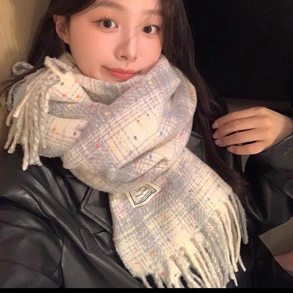 Autumn and Winter Korean Scarf Women's New Fashion Versatile Warm Scarf Holiday Gift for Students and Couples