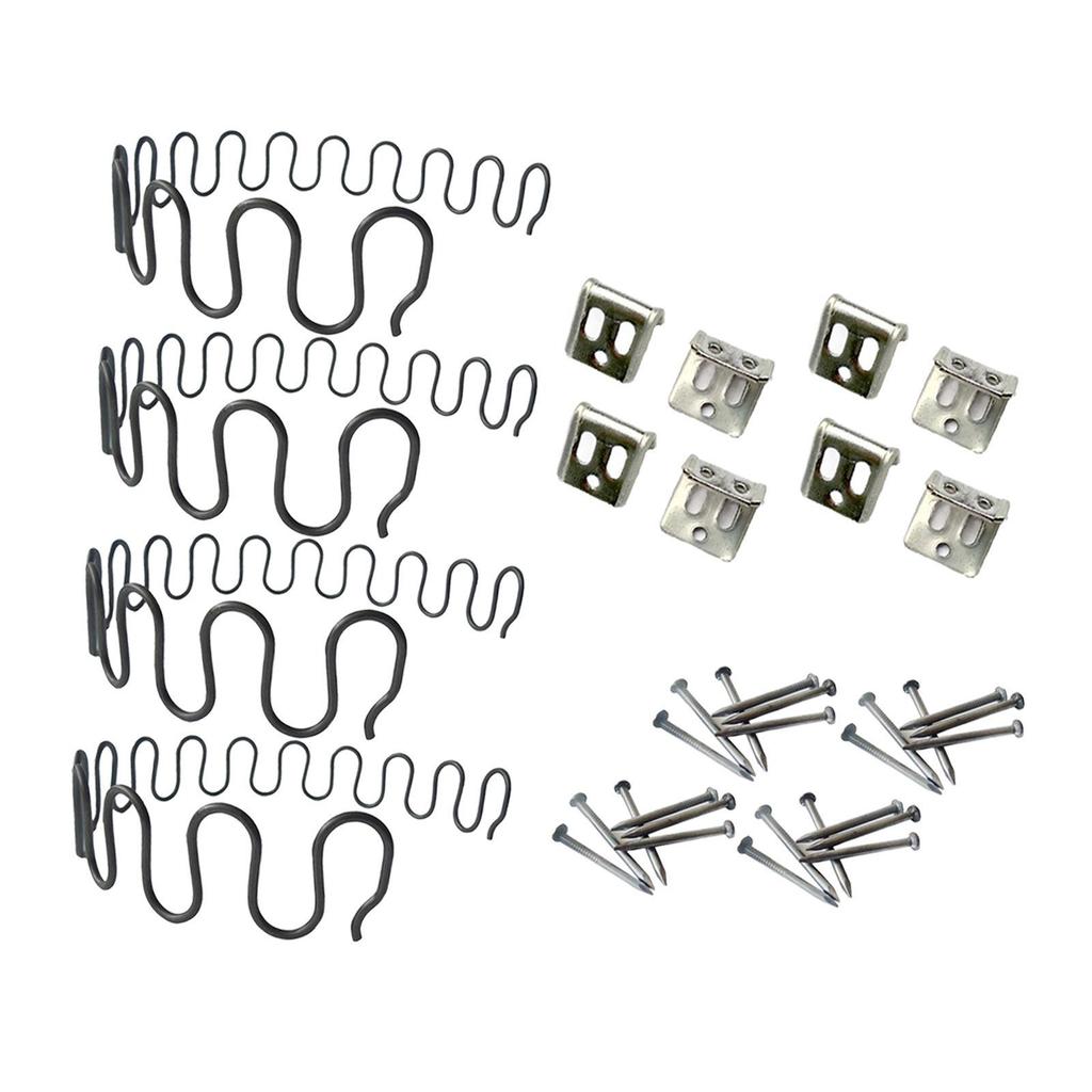 4x Sofa Feder Reparaturset Stuhl Feder Set Teile DIY Zubehör Zig Form Feder für Haus Haushalt Liege Sofa Stuhl
