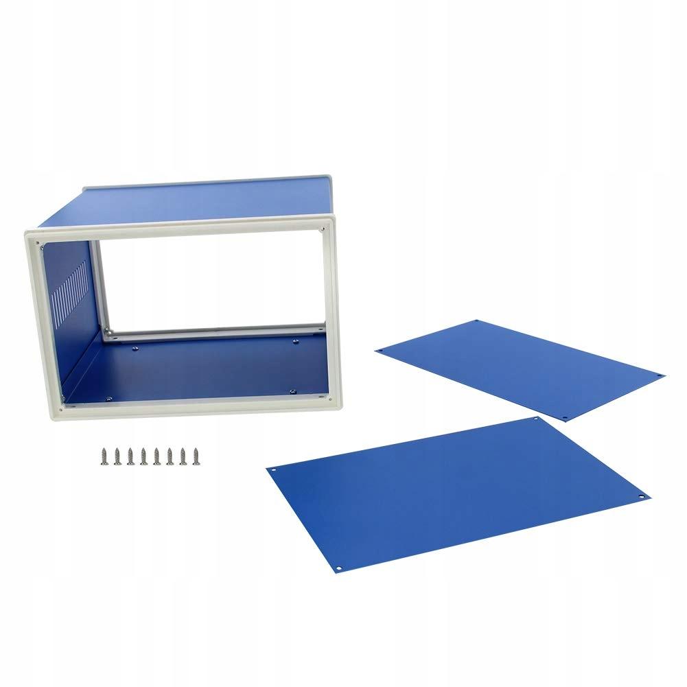 Blue Metal Housing For Devices 110X250X190Mm