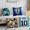 Footballer MMMessiS Pillow Case Short Plush Print Cushion Cover Square Throw Pillow Covers Sofa Home Decor