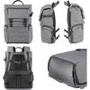 HAKUBA Camera Bag Plus Shell City Flap Backpack 12 G05 AZ Gray Camera Backpack Business Bag Rear Access Side Access 2 Compartments Everyday Use AMZSP-