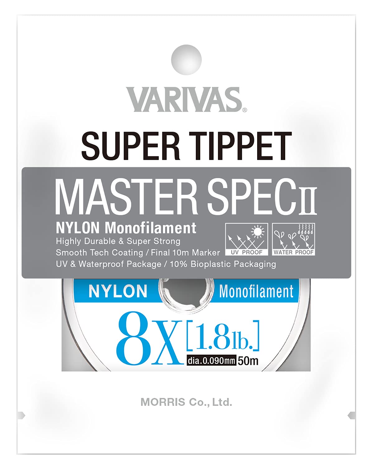 

VARIVAS Super Tippet Master Spec II Nylon 8X 50m Natural 1.8LB