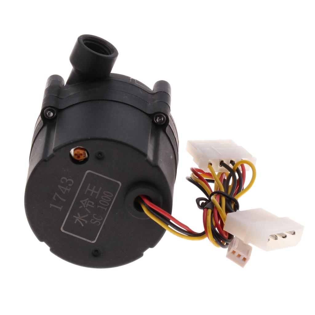 SC1000 DC 12V 1.5A 18W Brushless CPU Cooling Water Pump for Desktop Cool