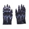 Simulated Werewolf Vinyl Gloves Werewolf Makeup Party Props Prank Halloween Cosplay Gloves  Party