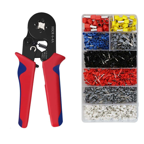 Crimping Pliers, Electrical Repair Tool for Crimping Terminals, Cold Crimping Terminal Set, Pliers, DIY Pliers, Adjustable Tubular Quick Copper Termin