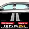 Für MG HS 2025 Auto Innenraum Mittelkonsolenbildschirm Schutzfolie Transparent TPU Anti-Kratzer Reparatur Zubehör