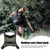 Waterproof Chest Bag for Men & Women - Adjustable Running Vest Phone Holder Pouch for Outdoor Cycling, Hiking, Travel, Jogging