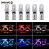 12V DC T5 Auto Car Dashboard Lights 2 3014 SMD Reading Instrument Panel Lamp No Polarity Led Bulb White Accessories