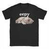 2025 T-Shirt Eepy Cat Sleepy Cat Meme Awesome Tee Shirt Short Sleeve T Shirts Round Neck Clothing Gift Idea Men and Women