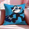 Cartoon F-Felix The Cat Cushion Cover Breathable Linen Pillowcase Summer Odorless Eco-Friendly Invisible Zipper Washable