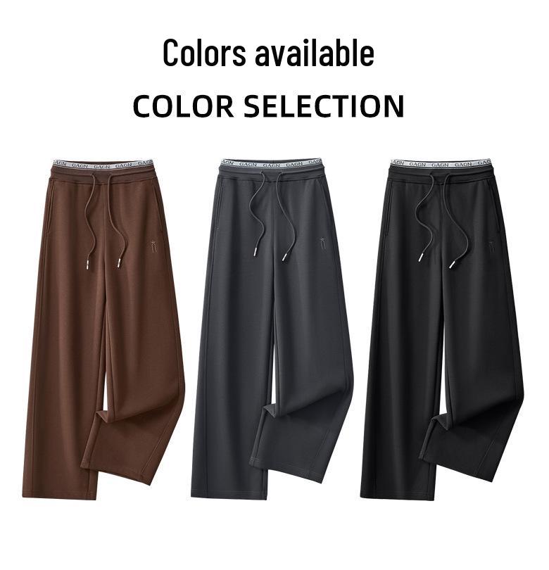 GAGN Europäischer Stil High Waist Schlankmachende Weitbein-Hose für Mütter mittleren Alters - Herbst 2025.