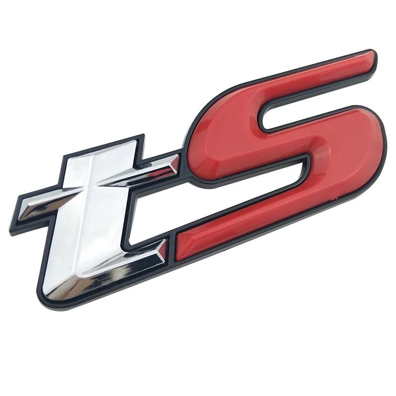 RFM2 Plastic 3D TS Logo Emblem Badge Car Sticker Styling Chrome Glossy Car Decal for Subaru Forester BRZ WRX STI Car Decoration