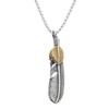 European and American Animal Eagle Feather Pendant Personalized Punk Retro Trendy Men Feather Pendant