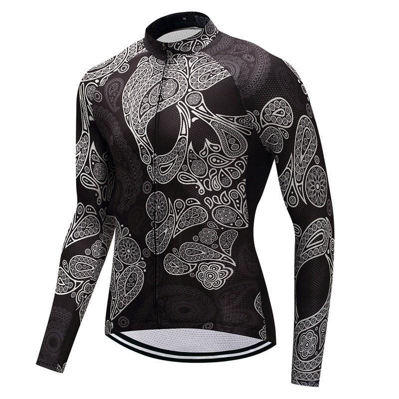 Mens Long Sleeve Cycling Jersey Shorts Set Mountain Bike Riding In