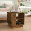 VidaXL Coffee Table Smoked Oak 40x40x43 Cm Engineered Wood