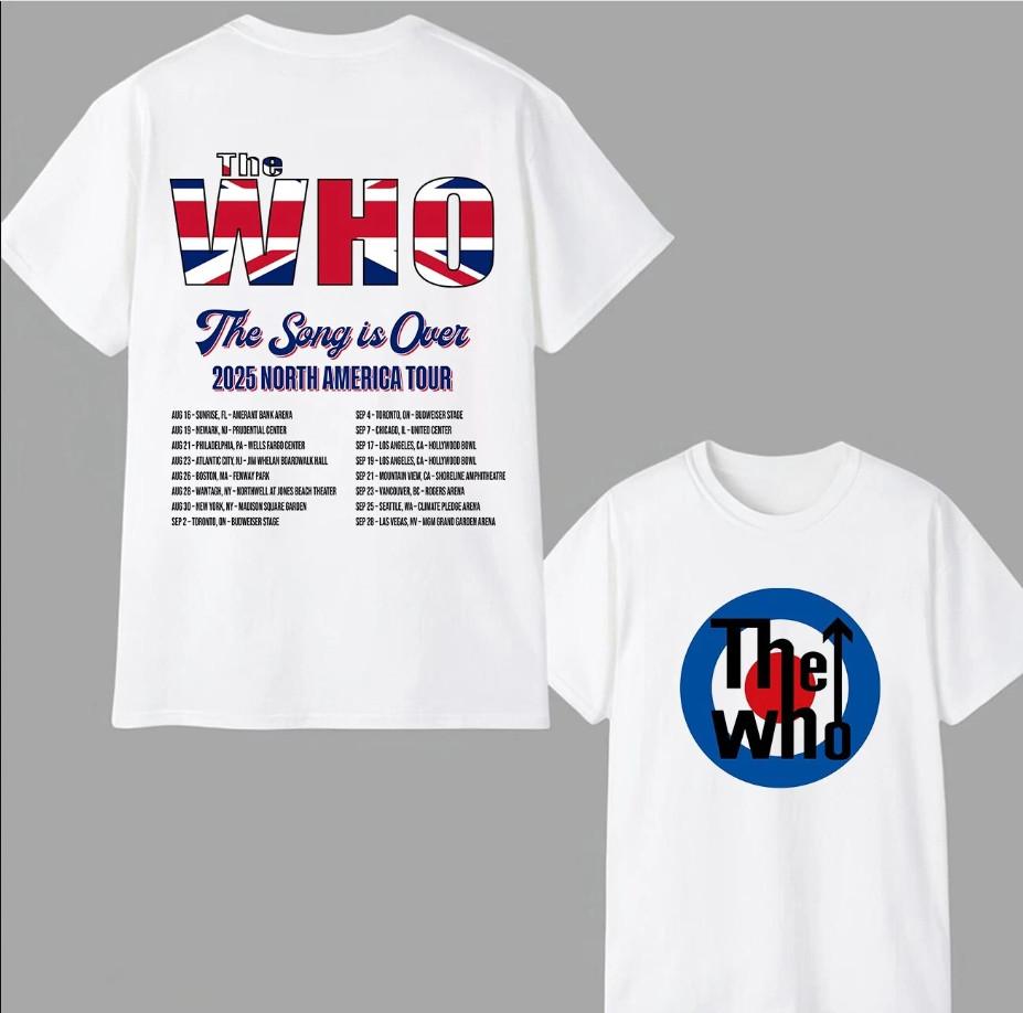 

The Who Concert Tour 2025 T-shirt, size S-4XL M