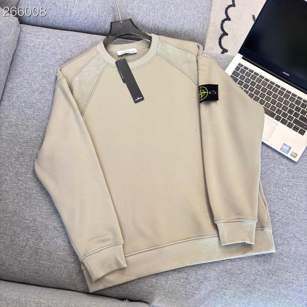 Hanorac Gros, Cald, cu Catifea, CrossStone Stone Island Plus - Design Trendy cu Gât Rotund