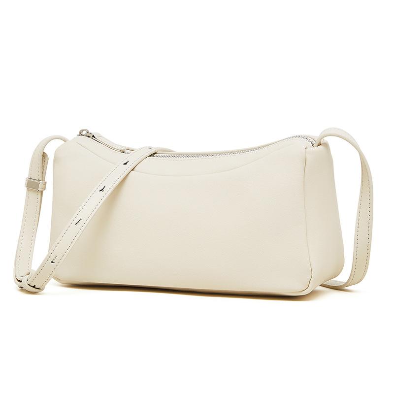 Leather Women's Bag Underarm Light One Shoulder Crossbody European Bag Small Fresh Versatile Mobile Phone Shopping Solid Color Soft Women's Bag