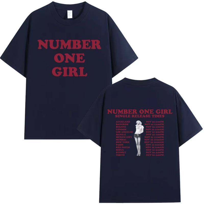 Ros Number One Girl T Shirt Unisex Unisex Clothing Harajuku Tshirt Y2k Unisex High Quality Cotton Short Sleeve Tee Shirt Fans Gift