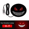 Ojo de Diablo Luz LED Decorativa para Coche Luz de Advertencia para Ventana Trasera Luz Ambiental Ojo de Diablo Accesorios de Decoración para Coche