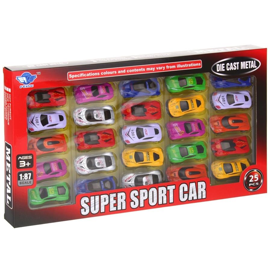 Springs Cars Sports Cars Set of Metal Cars 25 Pieces