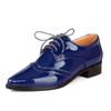 Women's Loafers Flat Shoes Casual PU Leather Oxford Shoes For Women Lace Up Flat Shoes Female Comfortable Spring Autumn Designer