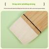 Flat Hake Paint Brushes Wool Hair Artist Painting Brushes for Oil Acrylic Watercolor Paints Drawing Art Supplies Wood Handles