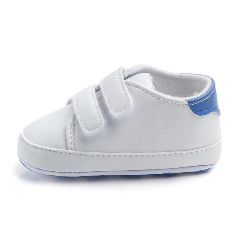 Babyschuhe Jungen Neugeborene Kleinkinder Lässig Bequeme Baumwollsohle Rutschfeste PU Leder Lauflernschuhe Krabbelbett Mokassins