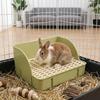 Potty Trainer Bunny Training Toilet Detachable Grids Puppy Pee Pan Tray  for Cage Use