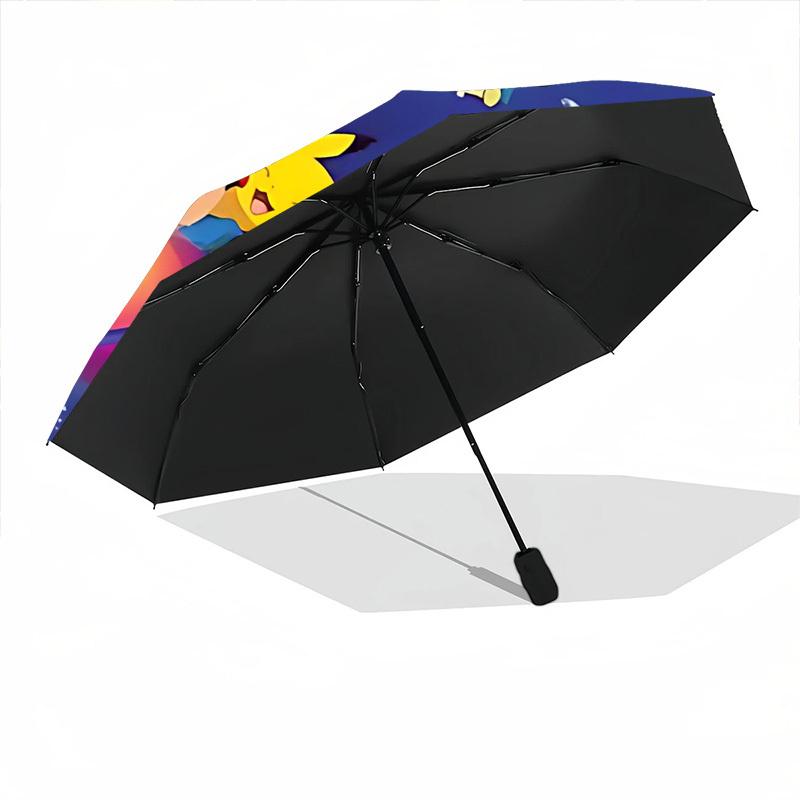 1pc Pokemon Open/Close Folding Umbrella - Raining Gear for Travel Umbrella, All- Portable Umbrella for & Men 8-Rib yy251229043
