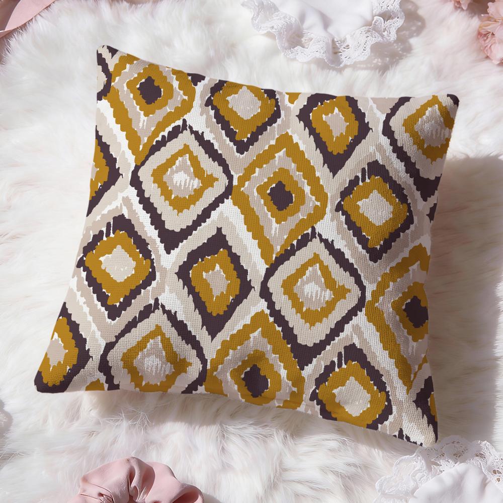 Bohemian pattern Cushion Cover Premium Comfort Reversible Pillow Cove -Two in One Design for Any Room & Car Interior