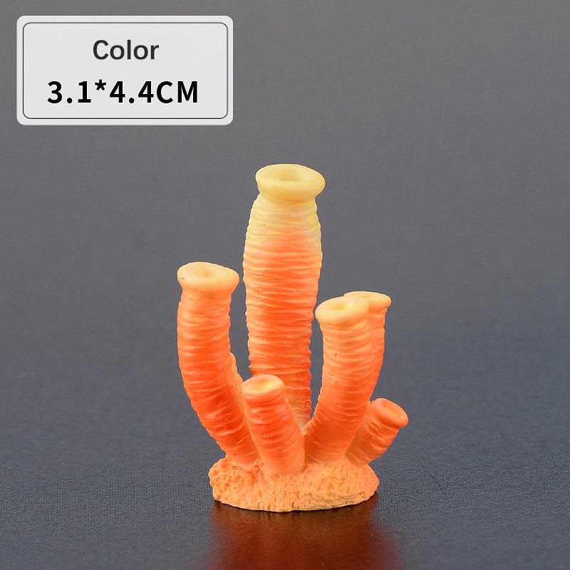 Colorful Mini Artificial Coral Cute Ornamental Fish Gifts Aquarium Decor Multicolor Resin Fashion Diy Art Craft Fish Tank Decora