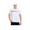 Comprehensive Training Series Letter Print Knitted Short Sleeve T-Shirt Men Tops Pure-White 152337105-1
