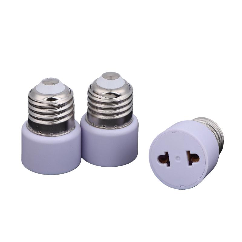 1Pcs Lamp Socket Us/Eu Without Light Practical White E27 Plug Bulb Holder Light Fixture Bulb Base Adapter Diy Accessories
