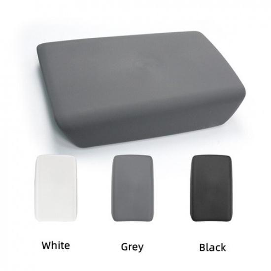 Black/Grey/White TPE Rubber Armrest Box Cover Pad For Tesla Model Y -2024