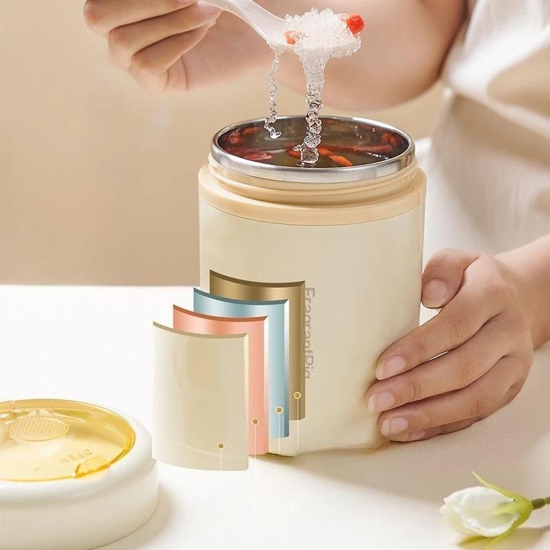 304 Stainless Steel USB Smart Mug Fast Heating Car Cup Warmer 12H Heat Retention Travel Thermos for Office Commute Gym Camping
