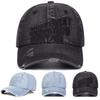 Unisex DIFFERENT Embroidery Adjustable Washed Denim Baseball Hat Retro Caps Spring Autumn Outdoor Sport Travel for Women Men
