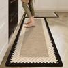 Black White Geometric Runner Rug Boho Non Slip Washable Kitchen Hallway Entryway Floor Mat Home Decor